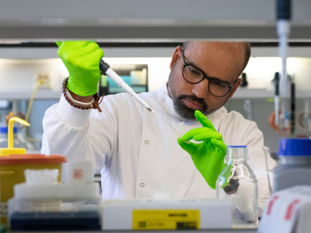 A researcher in a lab
