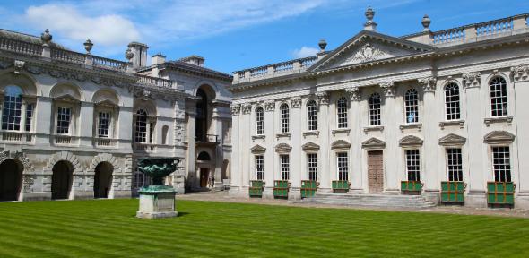 A photograph of Senate House Yard