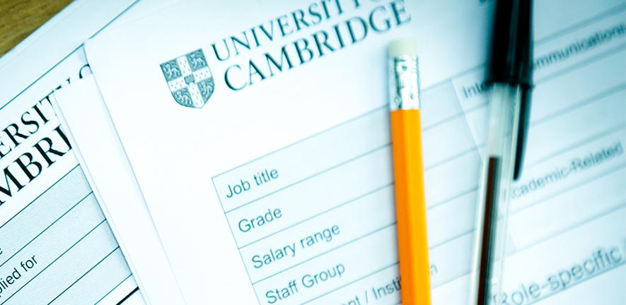 Uni of Cambridge HR paperwork 