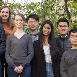Hansong Ma (bottom right) and her research group